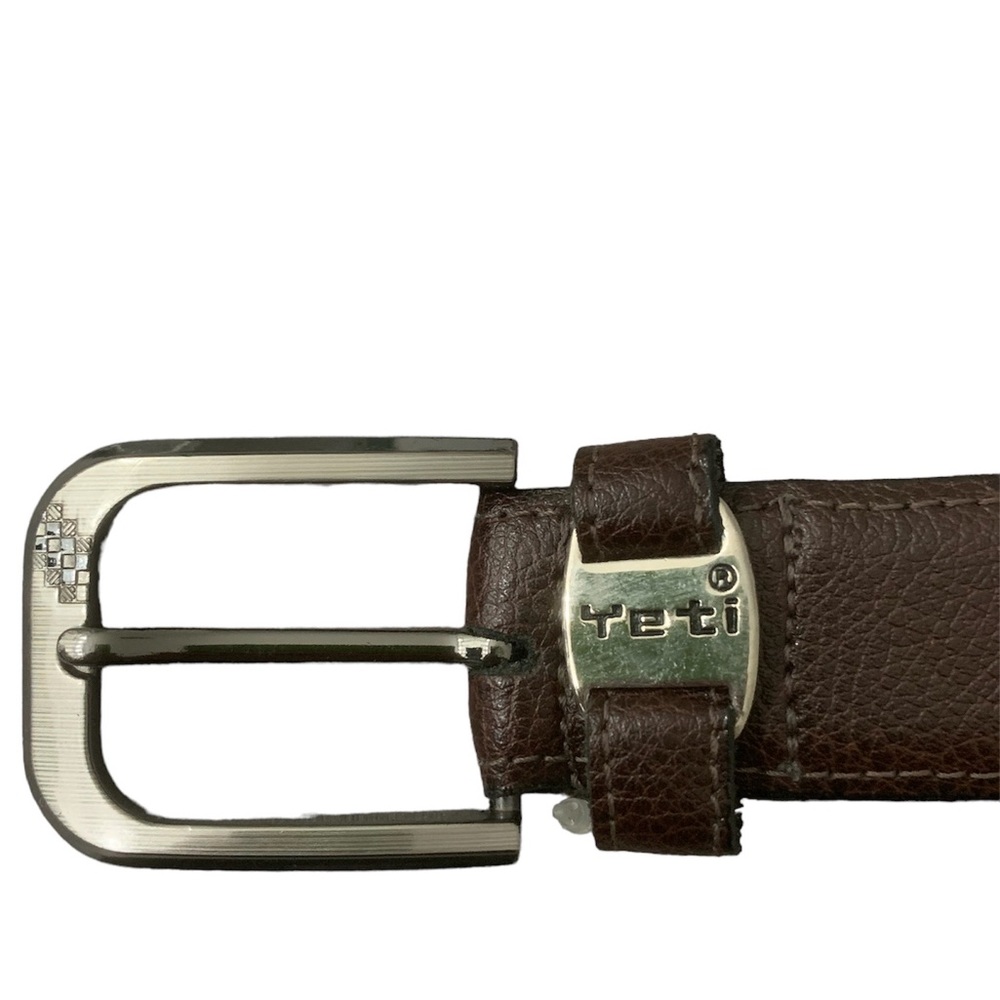 Yeti NIB Dark Brown Genuine Leather Belt